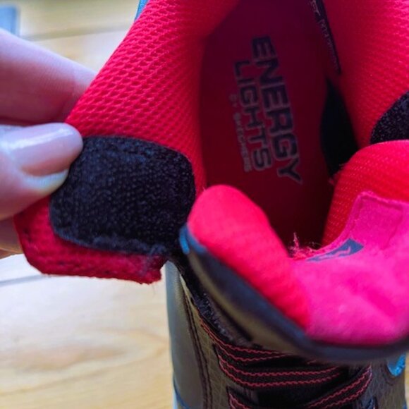 Skechers Energy Lights Hightop Leather Shoes - EUC - Picture 9 of 15